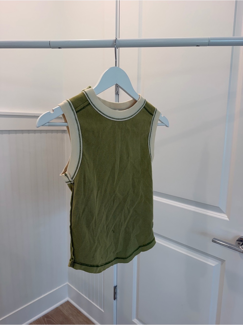 Olive Green Sleeveless Tank Top